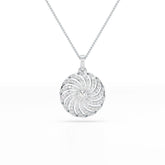 2.33 CT Round Cut Lab Diamond Earring and Pendant Set